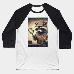 Detective Raccoon Baseball T-Shirt